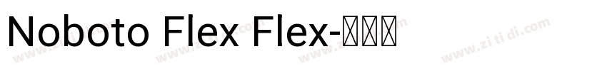 Noboto Flex Flex字体转换